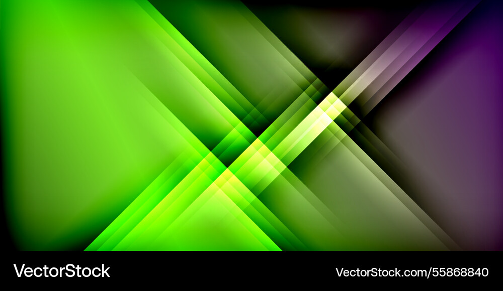 Expressive poster with shadow lines features Vector Image