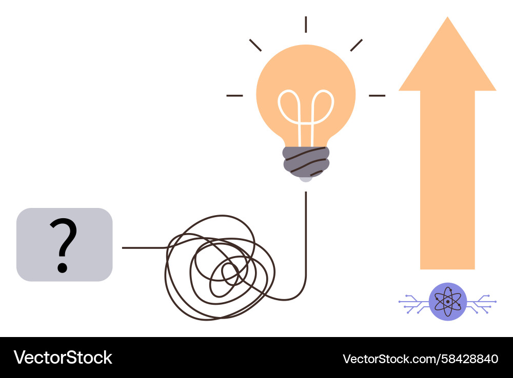 Idea Generation & Problem Solving Vector Image