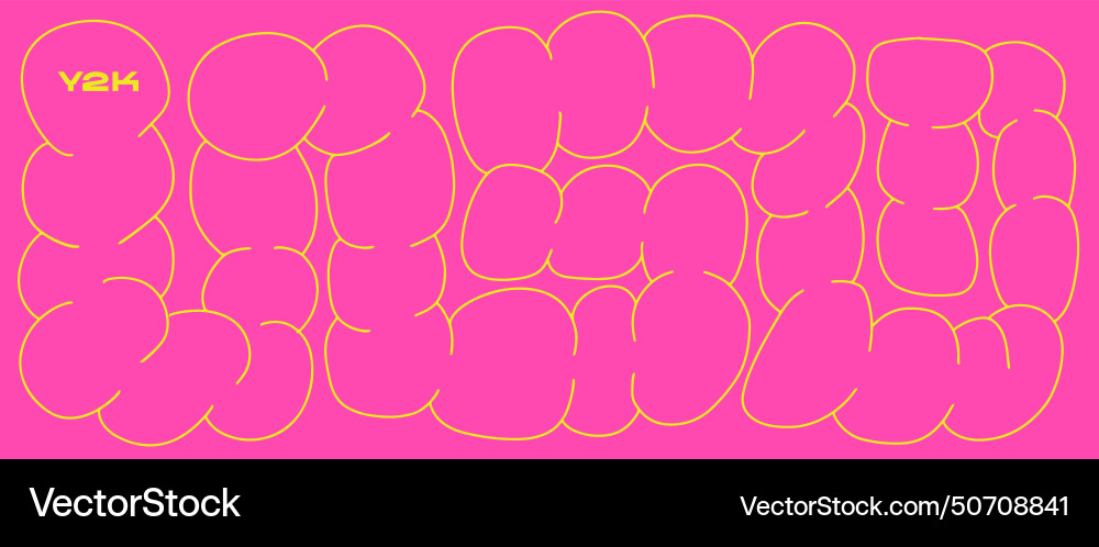 Abstract liquid organic blobs chain Abstract liquid organic blobs chain vector image