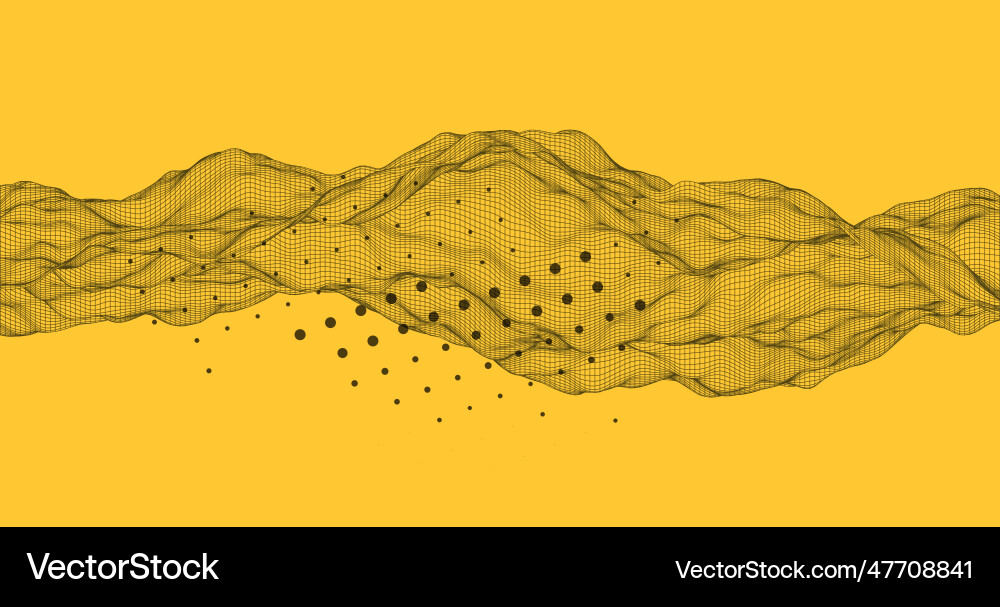 Abstract wave is made in a frame style template Abstract wave is made in a frame style template vector image