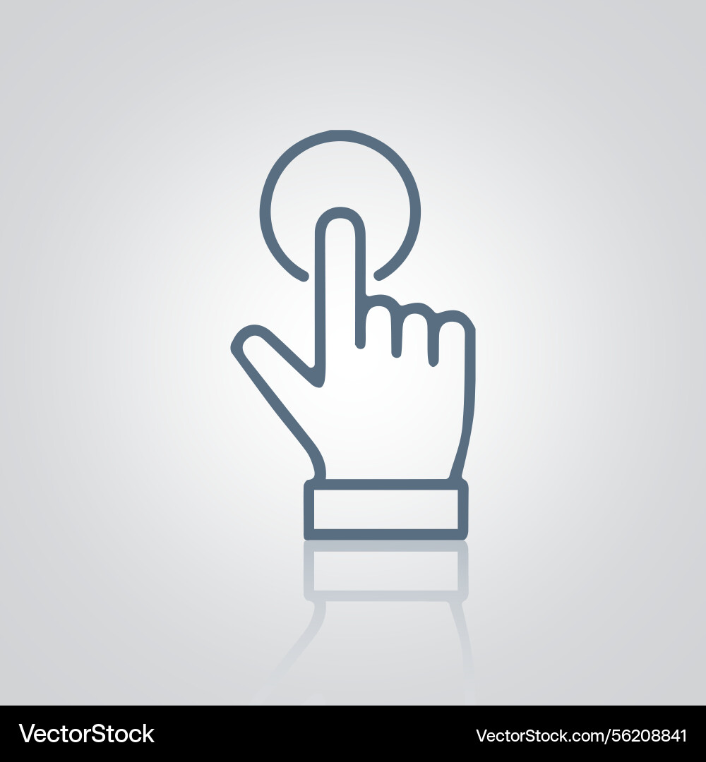 Handklick Symbol Gesten Zeichen Handklick Symbol Gesten Zeichen vektorbild