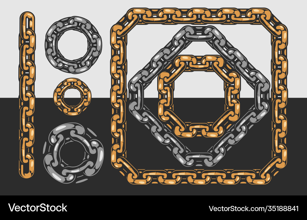 Interlocking Chain Pattern vector image