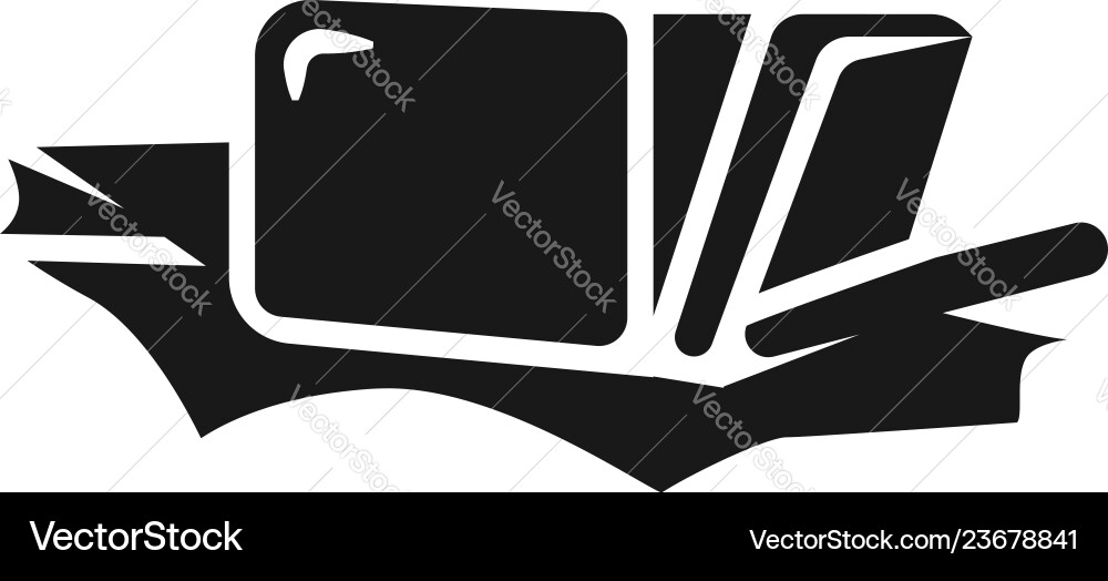 Unpacked butter icon simple style Unpacked butter icon simple style Vector Image