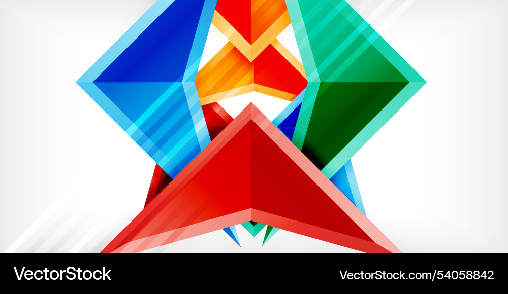 Abstract background color triangles and arrows Abstract background color triangles and arrows Vector Image