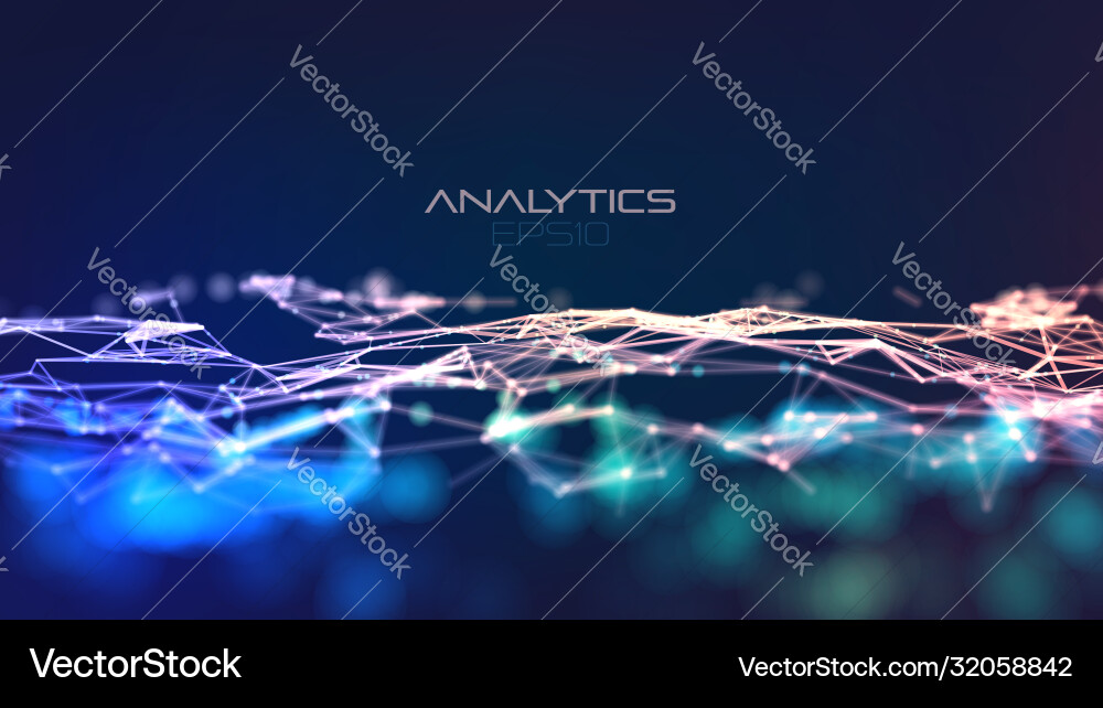 Abstract Technology Plexus Vector Image