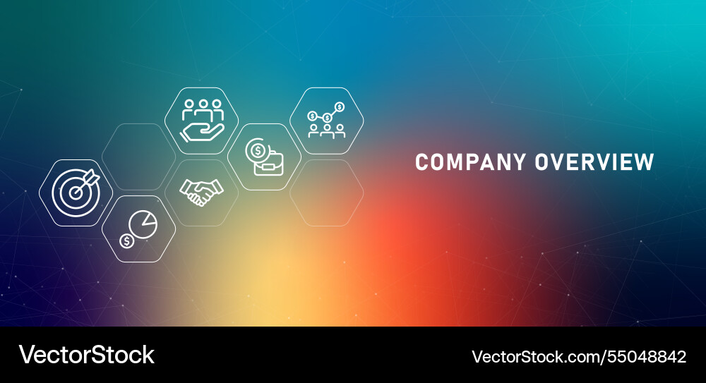 Company overview profile summary in brief Vector Image