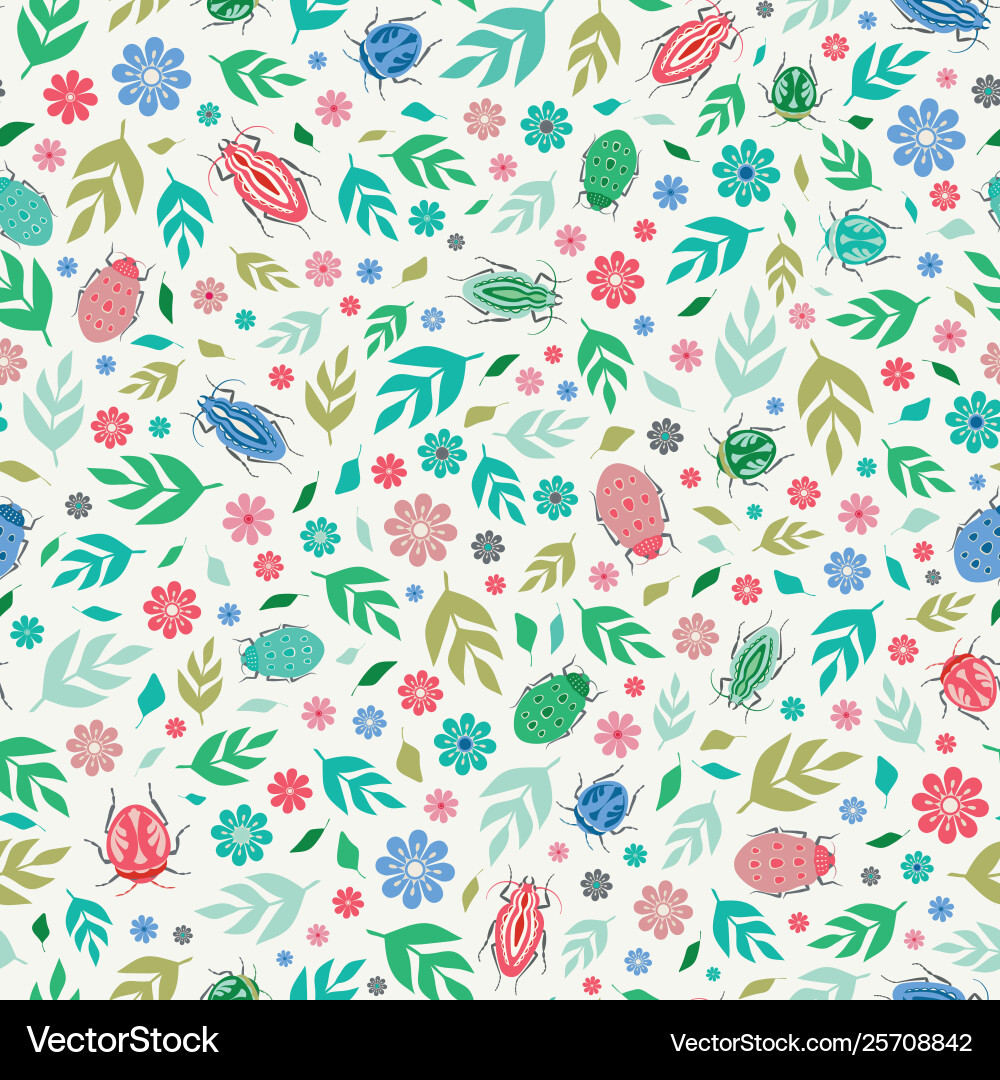 Seamless repeat pattern background colourful vector image