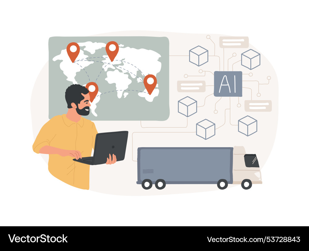 Enhanced transparency with ai-backed blockchain Vector Image