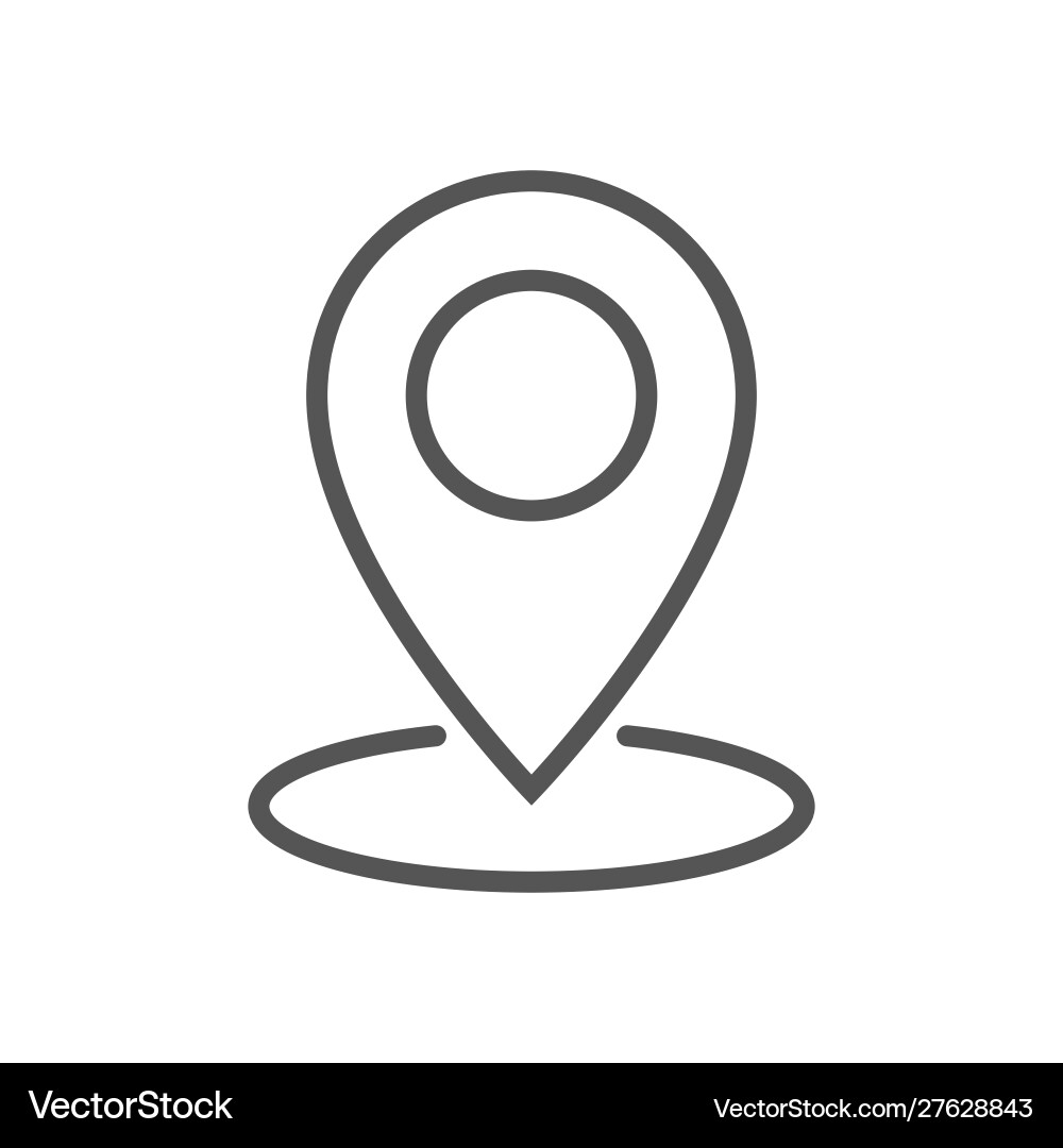 Geolocation Map Pin Icon vector image