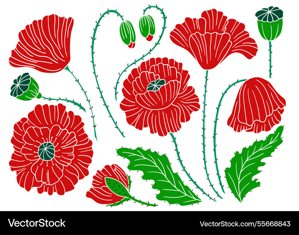 Set of color in hand draw style Set of color in hand draw style vector image