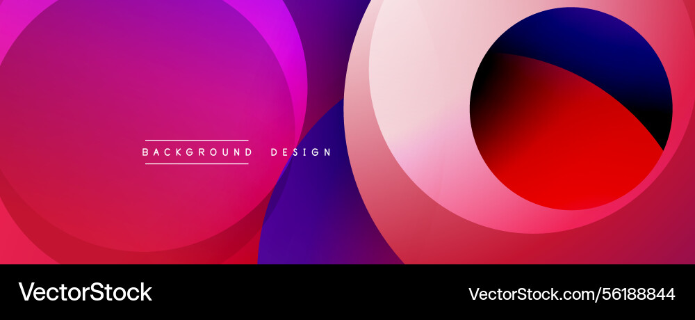 Bright abstract design overlapping circles create Bright abstract design overlapping circles create Vector Image