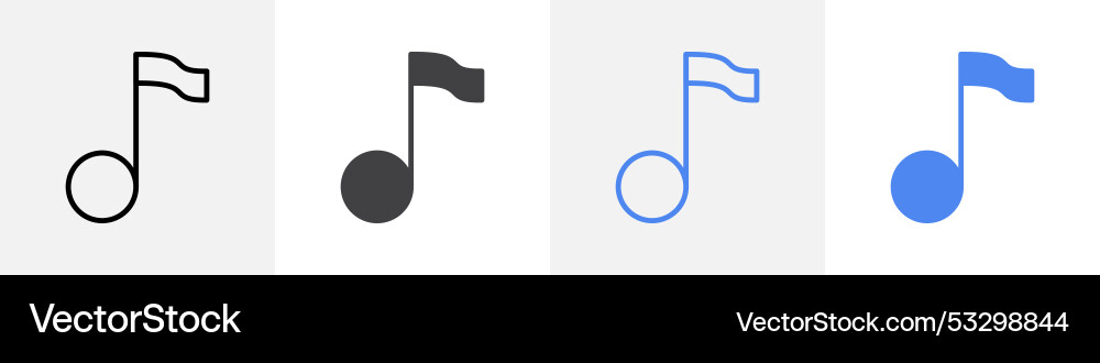 Musik-Knoten-Symbol verwendet für Web-ui oder App Musik-Knoten-Symbol verwendet für Web-ui oder App Vektorbild