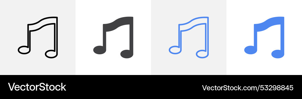Musik-Knoten-Symbol verwendet für Web-ui oder App Musik-Knoten-Symbol verwendet für Web-ui oder App vektorbild
