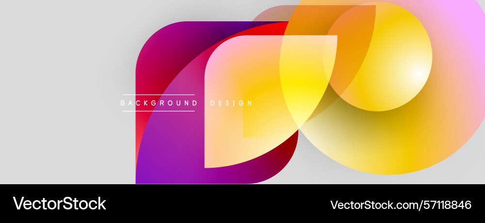 Abstract colorful shapes overlap creating dynamic Abstract colorful shapes overlap creating dynamic vector image