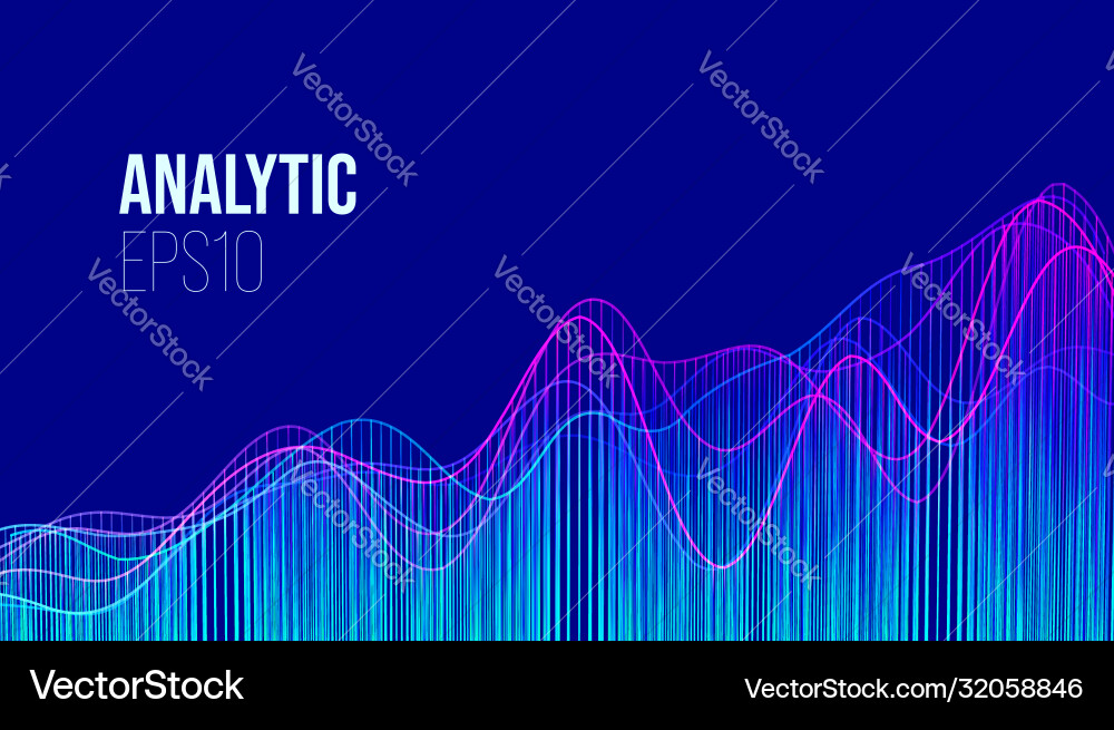 Abstract Finance Data Chart Background vector image