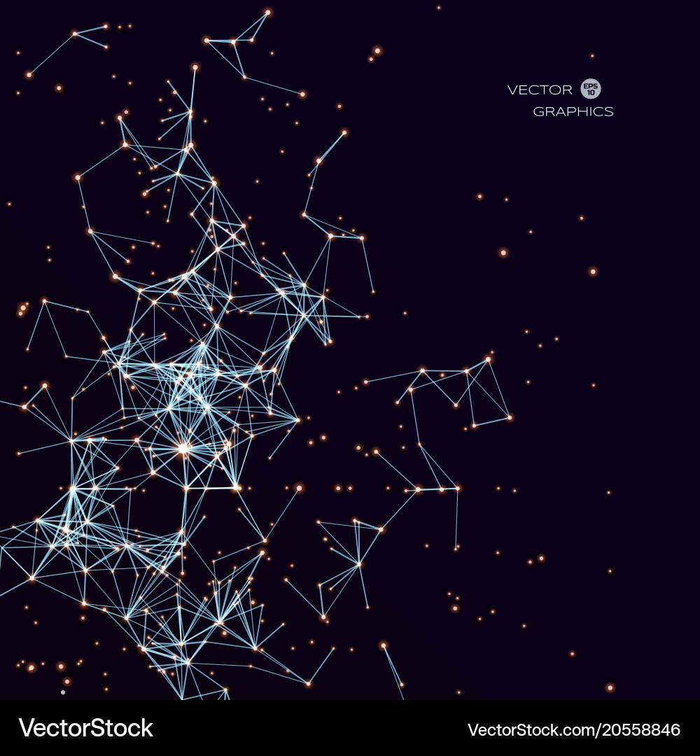Abstract Network Connection vector image