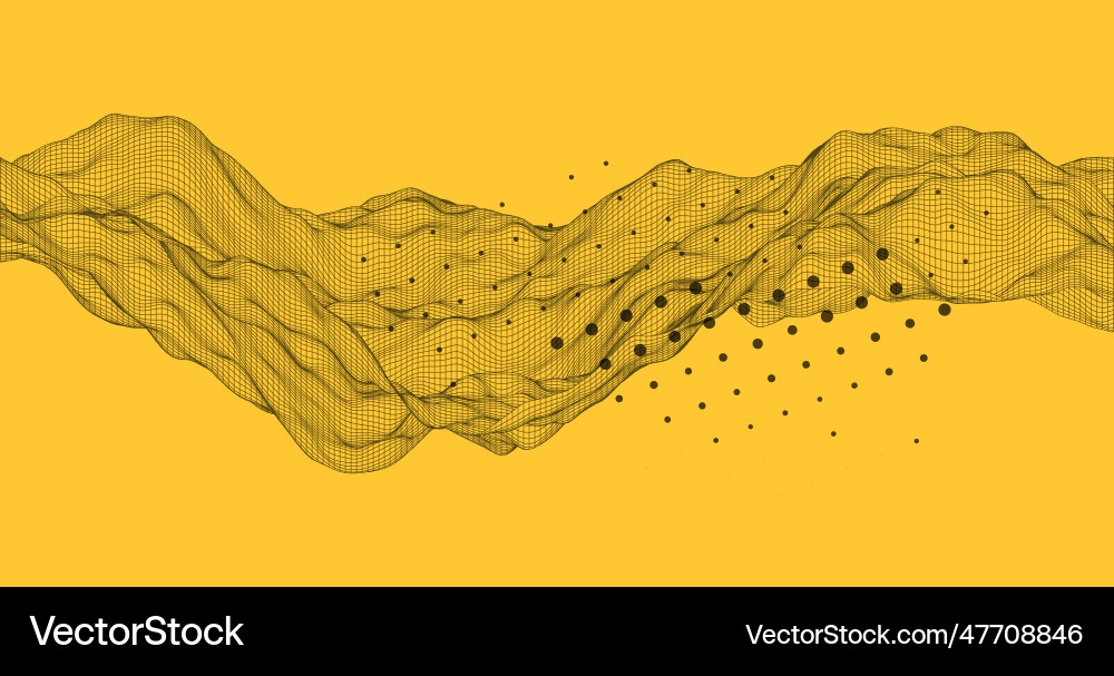 Abstract wave is made in a frame style template Abstract wave is made in a frame style template vector image