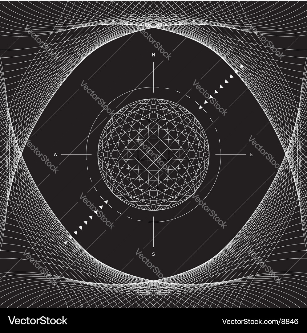 Cosmic Network Vector Image