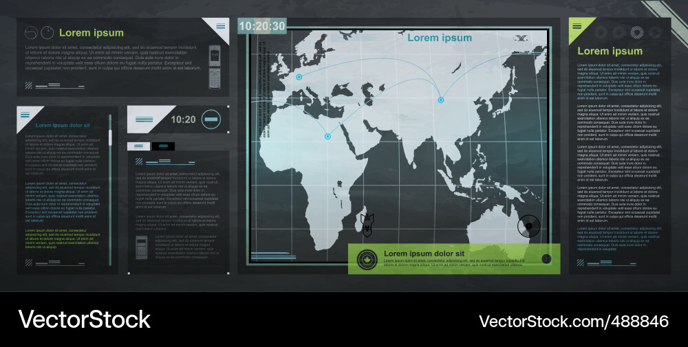 World Map Transparency vector image