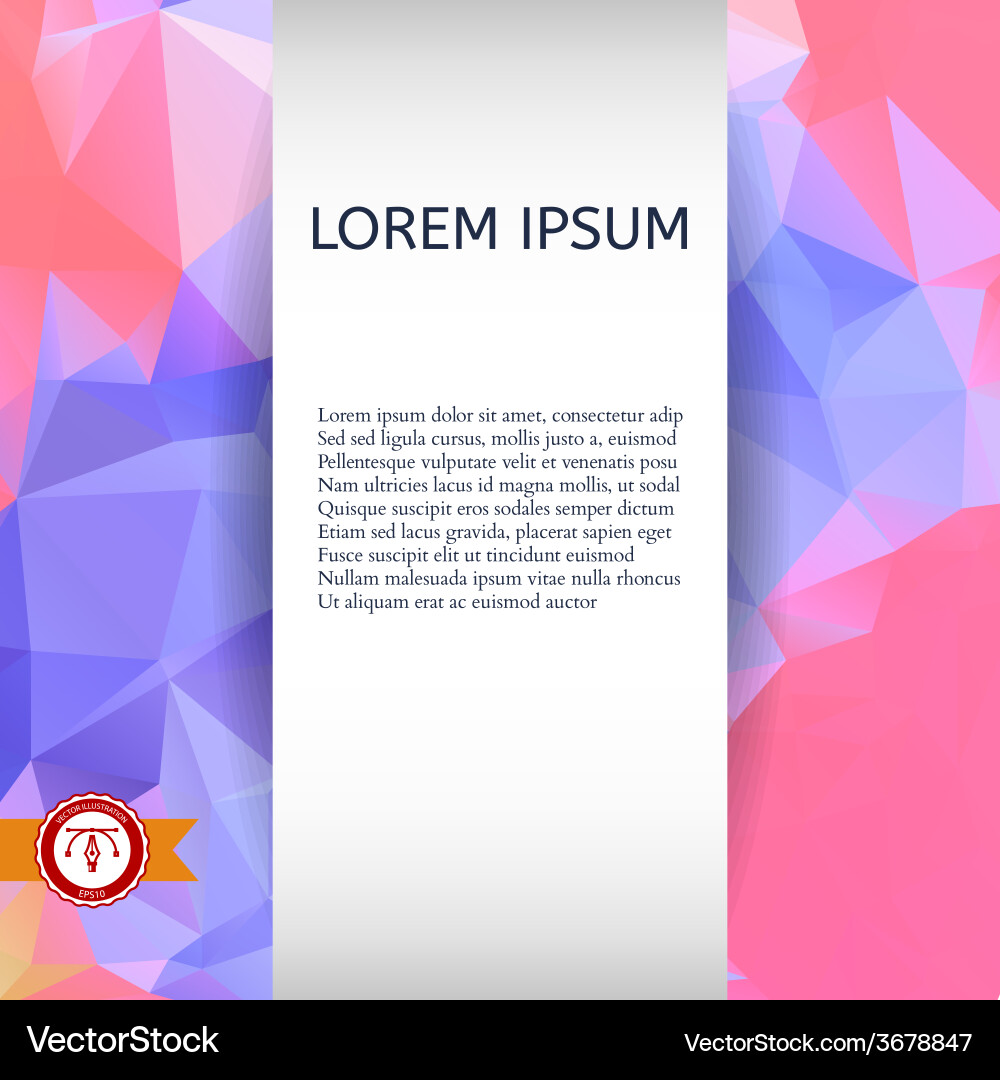 Abstract colorful triangles background vector image