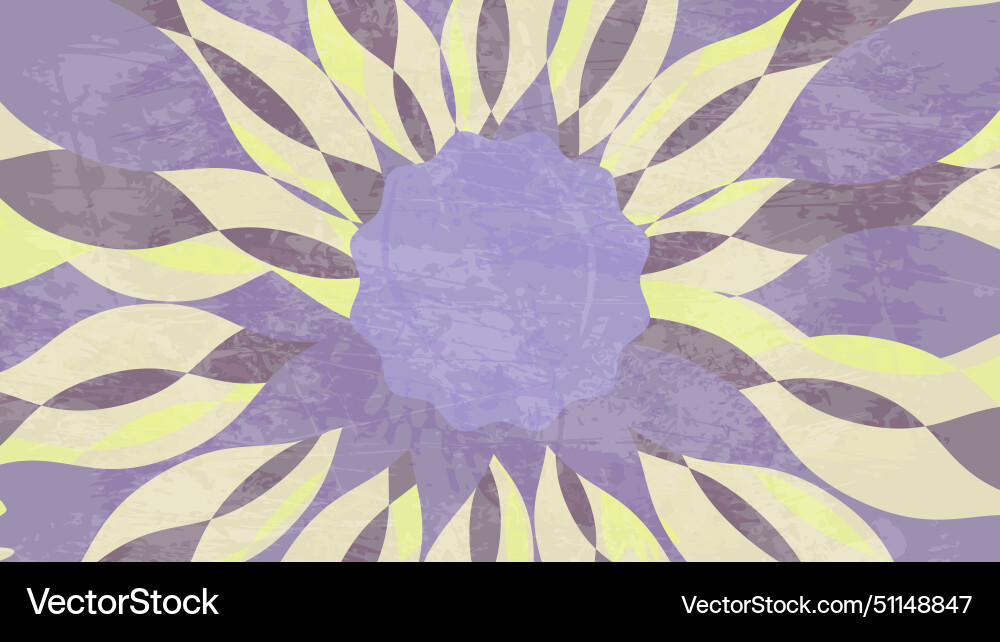 Abstract retro style flower pattern background Vector Image