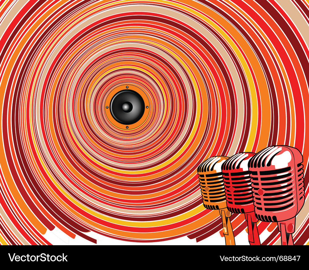 Abstract Rhythmic Circles Vector Image