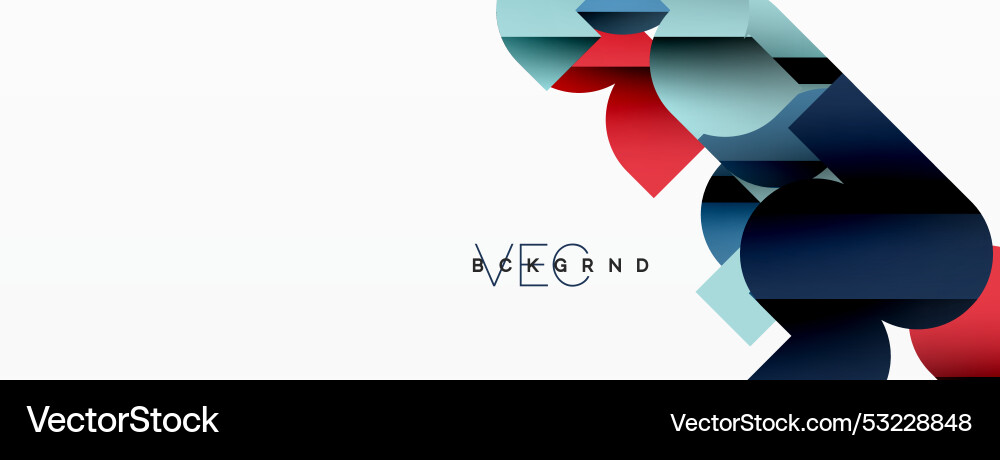 Abstract background colorful geometric curve Vector Image