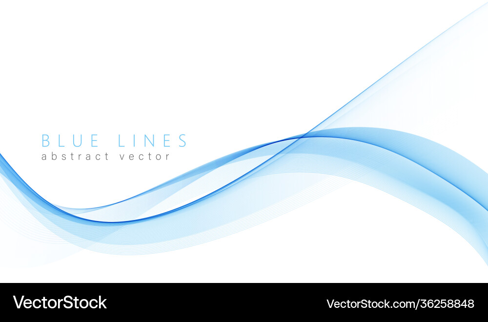 Blue color abstract wave design element Blue color abstract wave design element vector image