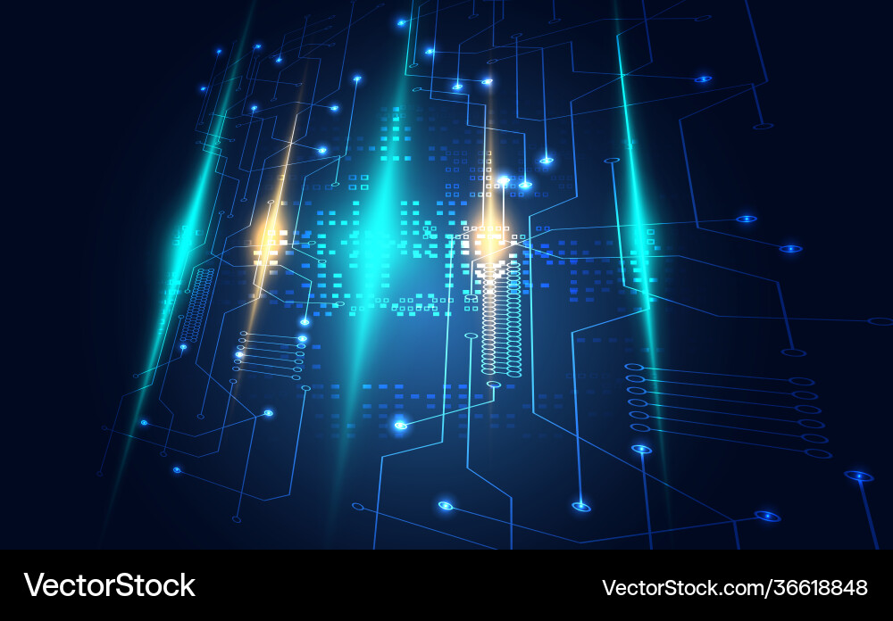 Modern abstract network science connection Vector Image