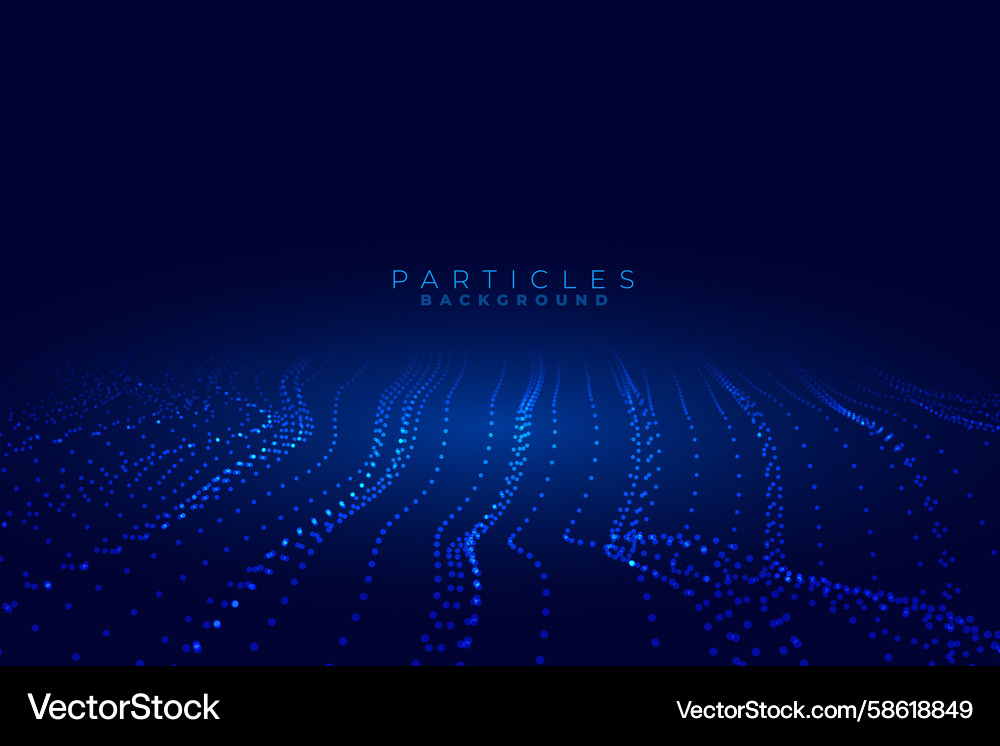 Abstract and glowing particle background Vector Image