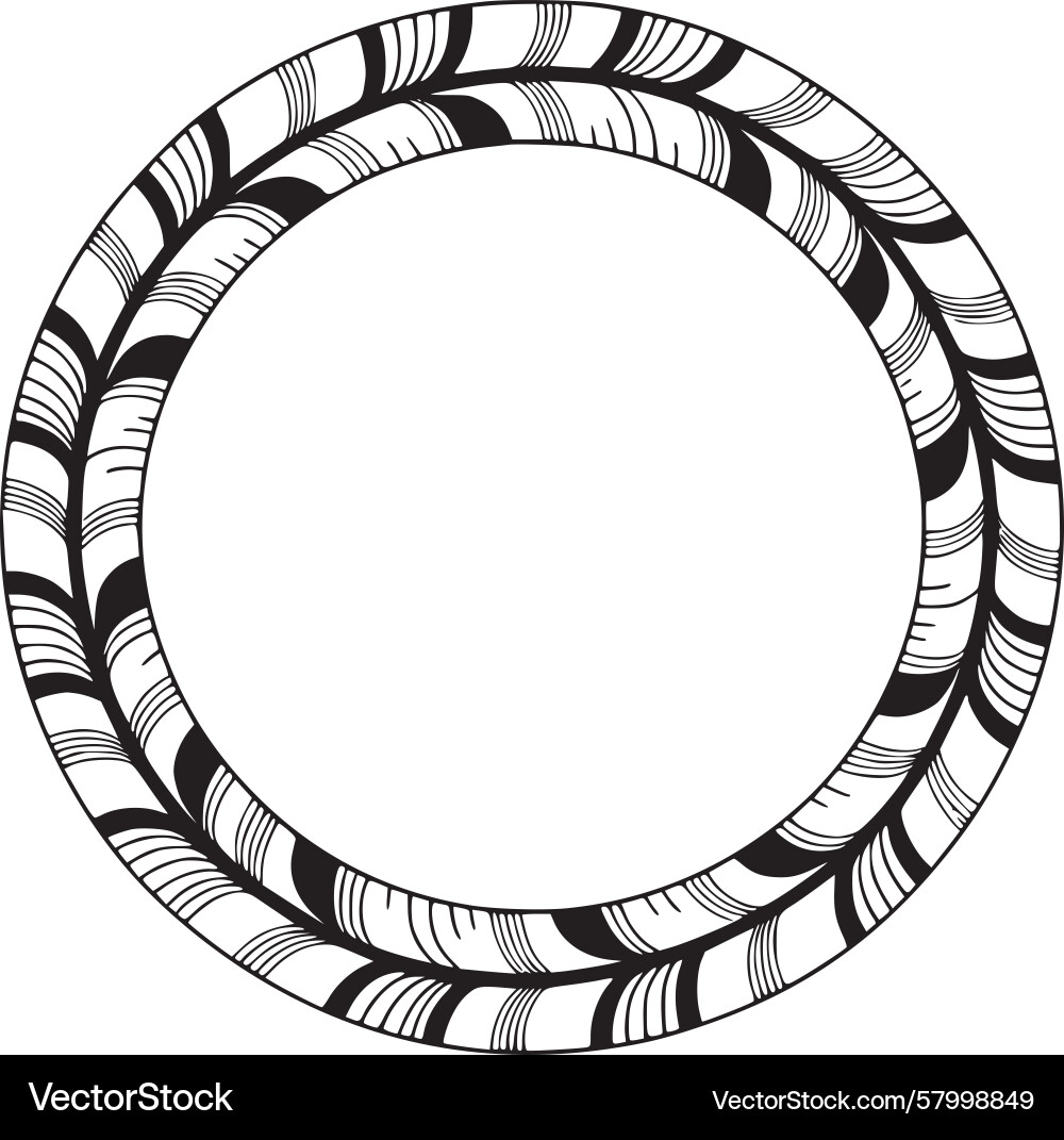 Intricate Circular Pattern Vector Image