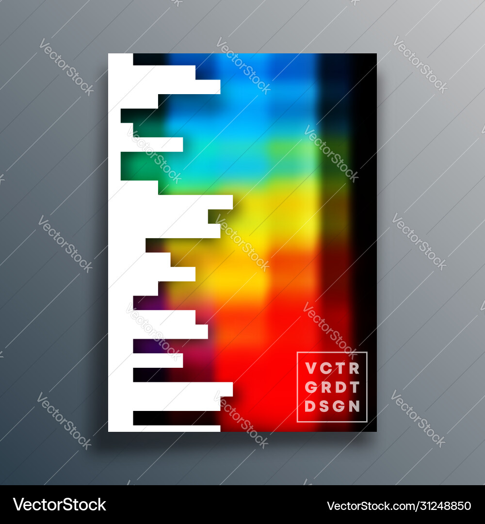 Abstract poster design with colorful gradient Abstract poster design with colorful gradient vector image
