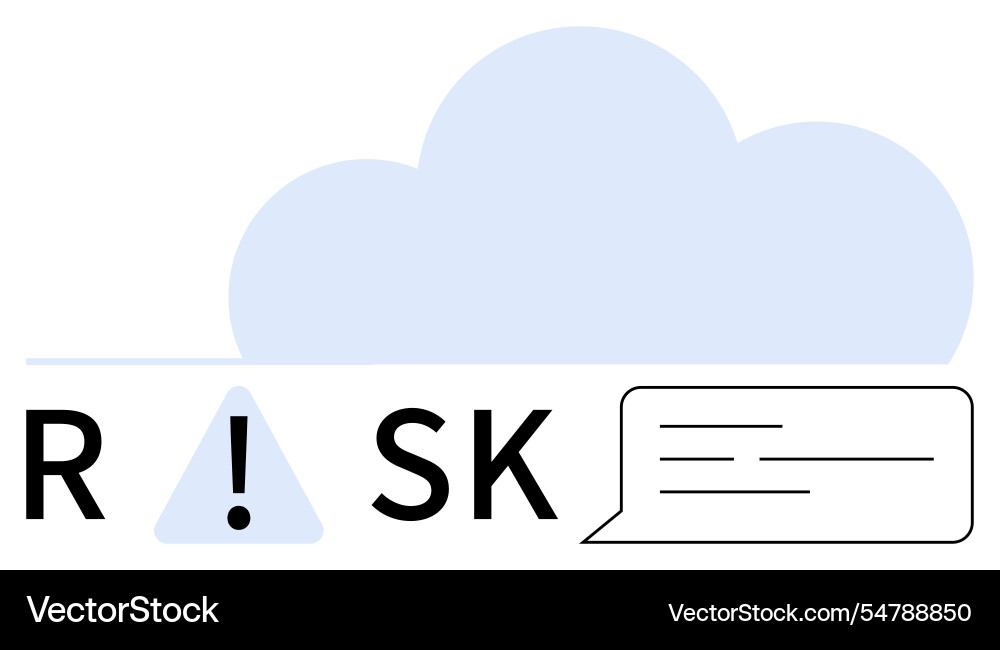 Risk management and cloud computing security Risk management and cloud computing security Vector Image