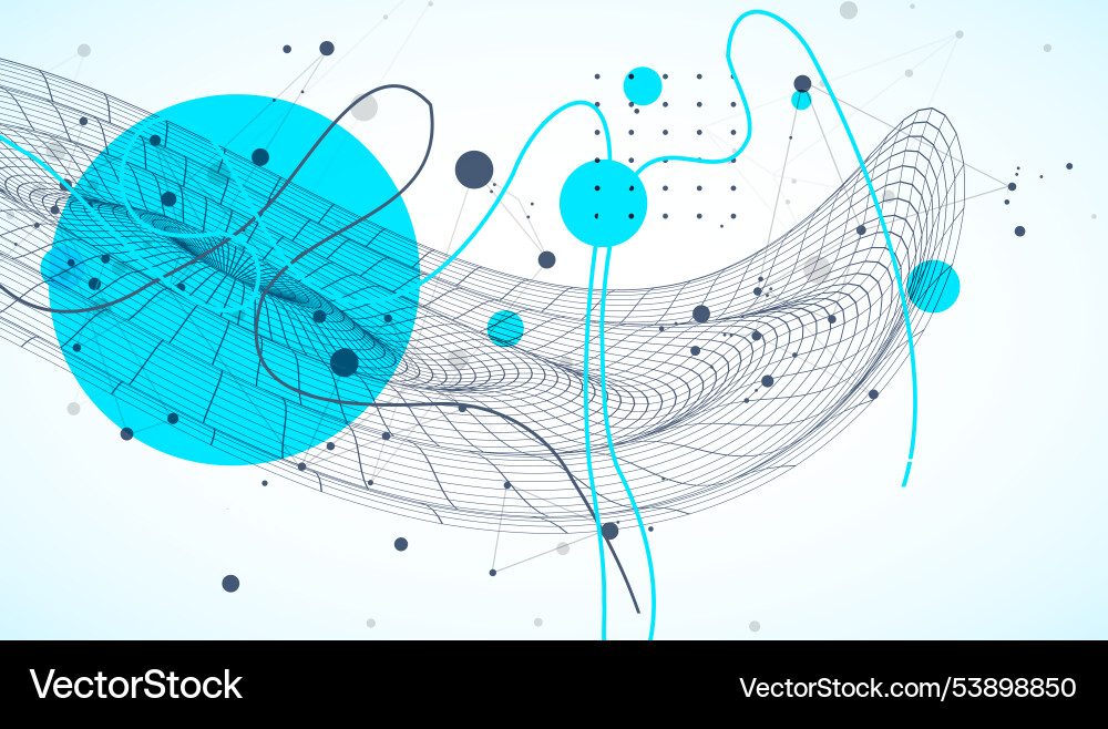 Template for science and technology presentation Template for science and technology presentation Vector Image
