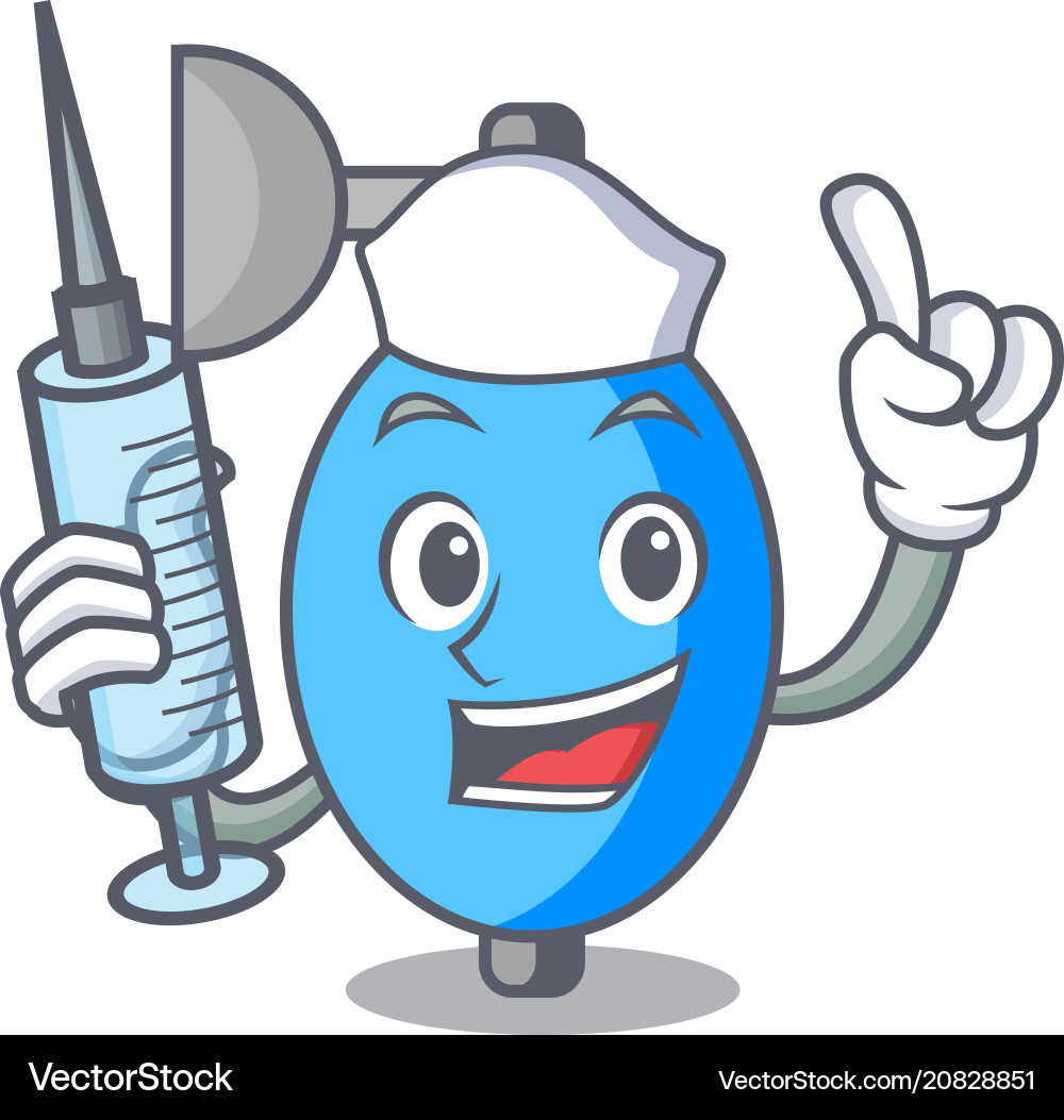 Nurse with Ambu Bag Cartoon – Royalty-Free Vector | VectorStock, image size:1000x1053