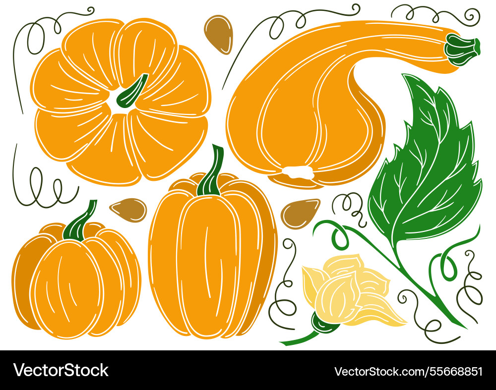 Set of color in hand draw style Set of color in hand draw style Vector Image