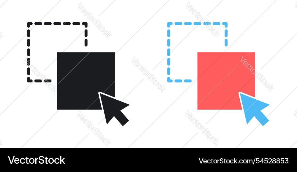 Drag and drop icon Vector Image