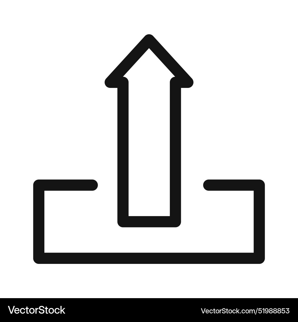 Easy upload icon perfect for file sharing vector image