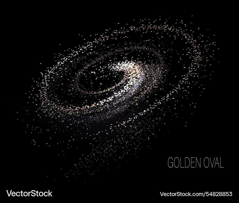Isolated design component shiny golden curl Isolated design component shiny golden curl vector image