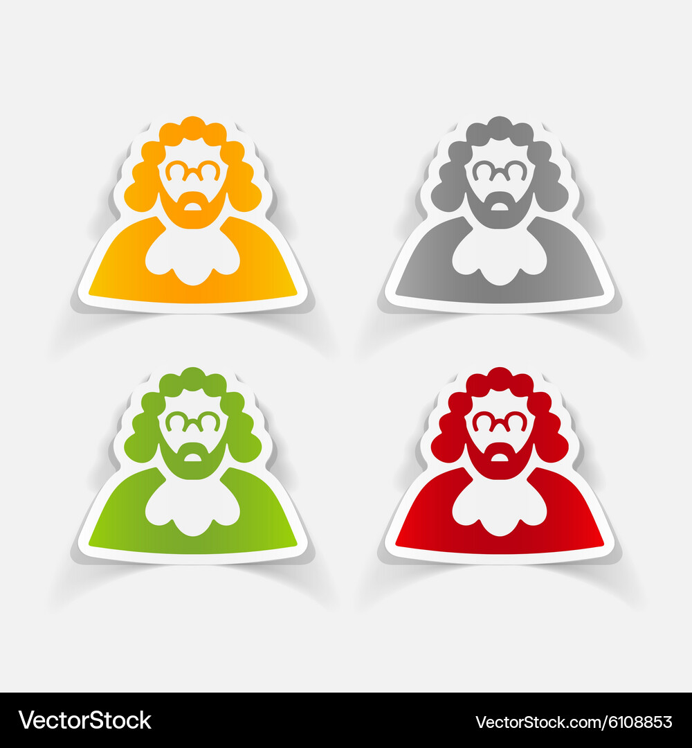 Realistic design element judge Vector Image