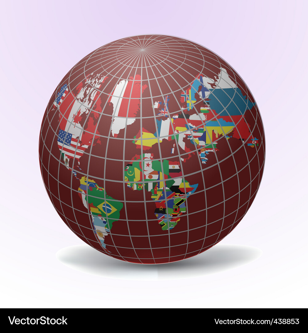 Sammlung von Global Flags Vektorbild