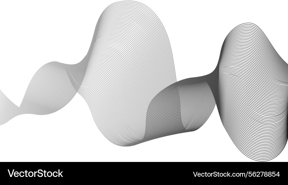 Abstract backdrop with grey wave gradient lines Abstract backdrop with grey wave gradient lines vector image