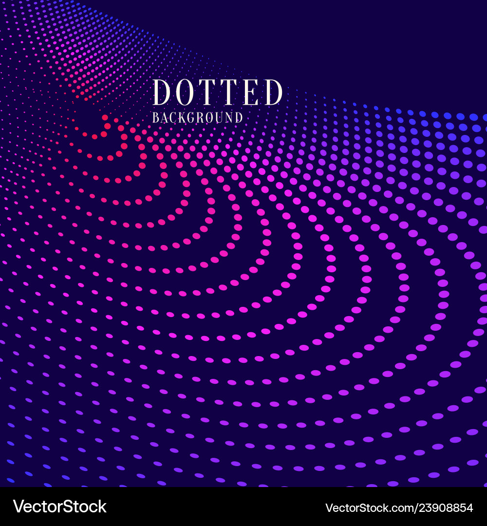 Abstract background with dynamic waves Vector Image