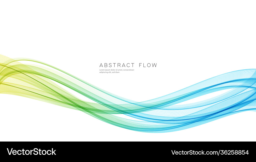 Blue color abstract wave design element Blue color abstract wave design element vector image