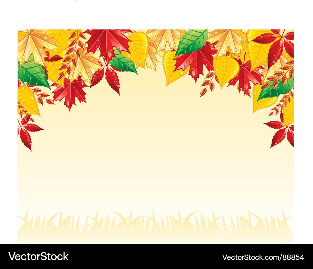 Leaf back Vector Image
