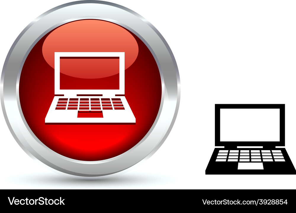 Notebook button Vector Image