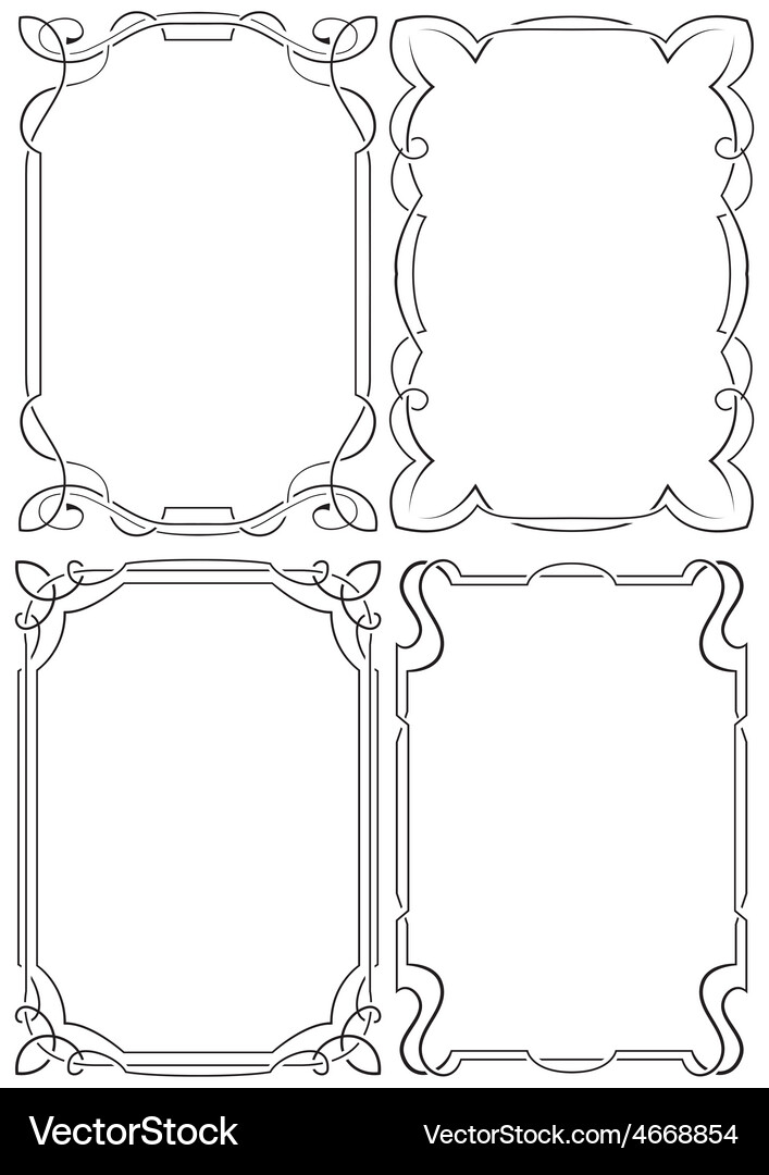 Set of beautiful framework Vector Image