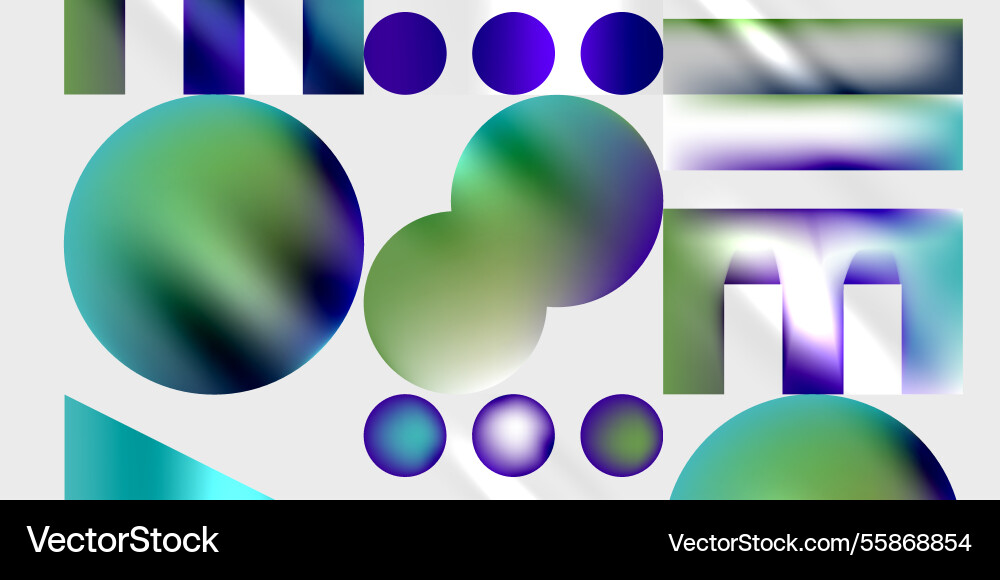 Triangles circles squares rectangles design vector image