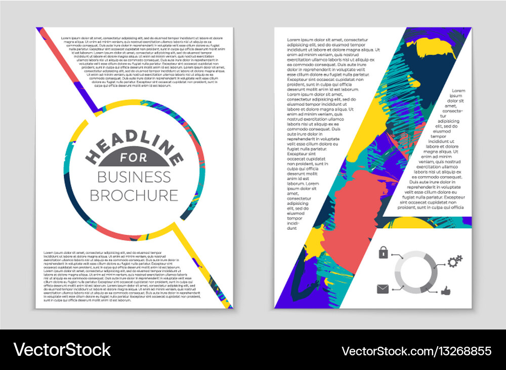Abstract layout background set for art Vector Image