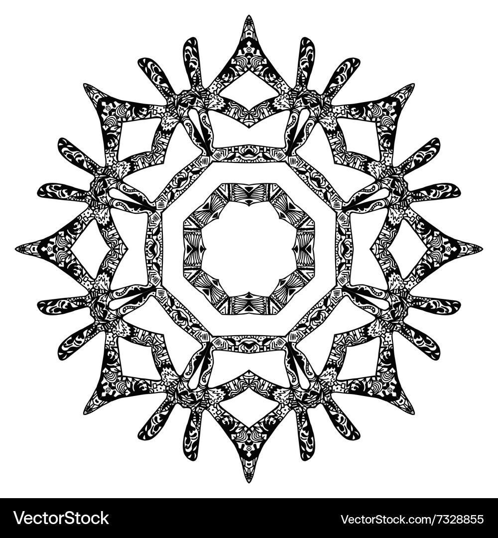 Abstract round pattern Vector Image